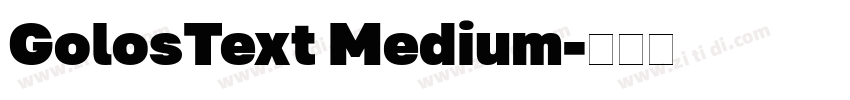 GolosText Medium字体转换